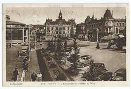 361 - Vichy (03) - 479 - L' Esplanade De L' Hotel De Ville - Semeuse Mixte - Circulée Pour Le Ban Saint Martin - Klein - Vichy
