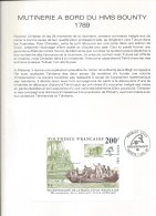 POLYNESIE - Bel Encart De La Révolution Française Bloc Et Timbre - 2 Scans - Blocks & Kleinbögen