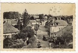 Delcampe - Carte Postale Mamers - La Rue Rosette Et Vue Générale Vers L'Hôtel De Ville - Mamers