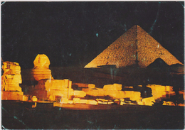 AFRIQUE,AFRICA,AFRIKA,égypte,EGYPT,GIZEH,GIZA,PYRAMIDE,PYRAMID,LA NUIT,ECLAIRAGE - Guiza