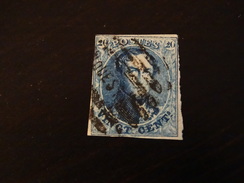 Belgique-médaillons 20c Bleu- 8 Barresobl Ouest (Molenbeek) - 1849-1865 Medaillons (Varia)