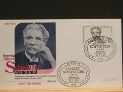 65/100  FDC ALLEMAGNE - Albert Schweitzer