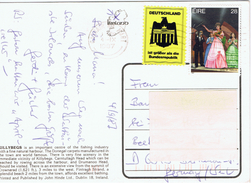 IRL+ Irland 1987 Mi 630 Sängerin Auf PK "Donegal Fishing Port" - Lettres & Documents