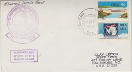 Marion Island 1974 Cover With Antarctic Treaty Stamps Of SA Ca 11 IV 74 (34220) - Trattato Antartico