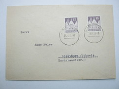 1948 , Brief Aus Stuttgart In Die Schweiz , Seltene Frankatur - Covers & Documents