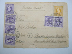 1946 , Flensburg - Reichspost , Klarer Stempel 3 Mal Auf Brief - Covers & Documents