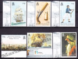 British Indian Ocean 2005 Yvert 311- 16, Trafalgar Battle Bicentenary - Ships - MNH - Britisches Territorium Im Indischen Ozean