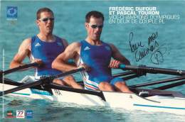 FREDERIC DUFOUR ET PASCAL TOURON - VICE CHAMPIONS OLYMPIQUES EN DEUX DE COUPLE PL - Rowing