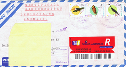 RA+ Argentinien 1995 Mi 2254 2266-67 Vögel - Briefe U. Dokumente