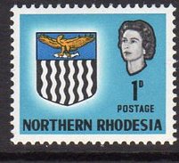 Northern Rhodesia QEII 1963 Coat Of Arms 1d Definitive, SG 76, MNH (BA) - Nordrhodesien (...-1963)