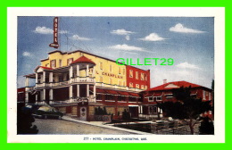 CHICOUTIMI, QUÉBEC - HOTEL CHAMPLAIN - ANIMÉE VIEILLE VOITURES - LORENZO AUDET ENR. ÉDITEUR - - Chicoutimi