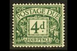 POSTAGE DUE 1937-8 4d Dull Grey-green, Wmk "G VI R" SG D31, Never Hinged Mint. For More Images, Please Visit... - Sin Clasificación