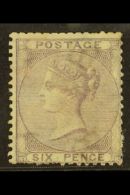 1855-57 6d Pale Lilac 'no Corner Letters', SG 70, Mint No Gum, Some Perf Faults, Cat £1350. For More Images,... - Autres & Non Classés