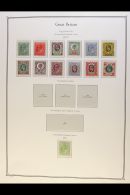 1902 TO 1940 MINT 'FOUR KINGS' COLLECTION. A Comprehensive Collection Of Fresh Hinged Mint Stamps Displayed On... - Andere & Zonder Classificatie