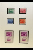 1949 RAILWAY CENTENARY Complete Set Used Plus 10d Min Sheets Perf And Imperf, SG 631/3a, MS633ab/Bb, All Very Fine... - Sonstige & Ohne Zuordnung