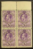 1933 KGV 2s6d Bright Violet, BLOCK OF 4, SG 18, Never Hinged Mint. For More Images, Please Visit... - Swasiland (...-1967)