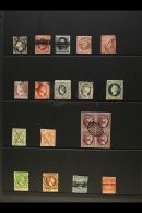 FORGERIES 1850 - 1864 Fine Range Of "used" Reproductions With Many Scarce Fournier Printings Including A Block Of... - Otros & Sin Clasificación