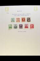 CIVIL WAR ISSUES - BURGOS 1936 - 8 Mint And Used Collection With Nationalist Issues Incl "Julio 1936" Ovpt Set,... - Autres & Non Classés