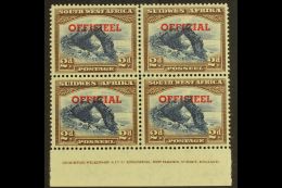 OFFICIAL 1951-2 2d TRANSPOSED OVERPRINTS In An Imprint Block Of Four, SG O26a, Top Pair Lightly Hinged, Lower Pair... - Südwestafrika (1923-1990)
