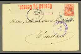 1917 (12 Jan) Cover To Windhuk Bearing 1d Union Stamp Tied By "KEETMANSHOOP" Cds Cancel, Putzel B2 Oc, With... - Afrique Du Sud-Ouest (1923-1990)