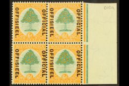 OFFICIAL VARIETY 1929-31 6d Stop Variety On English Stamp, Lower Pair With Broken "L" On "OFFISIEEL" SG O9a, Fine... - Non Classés