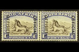 OFFICIAL 1950-4 1s Blackish Brown & Ultramarine, SG O47a, Very Fine Mint. For More Images, Please Visit... - Ohne Zuordnung