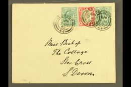 TRANSVAAL 1902 (2 May) Envelope From London, England To Devon, Franked With GB KEVII ½d X2 Plus Transvaal... - Ohne Zuordnung
