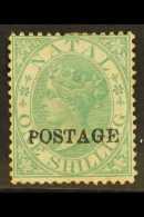 NATAL 1875-6 1s Green, Local "Postage" Overprint, SG 84, Mint. For More Images, Please Visit... - Ohne Zuordnung