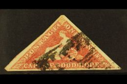 CAPE OF GOOD HOPE 1855-63 1d Deep Rose Red, Watermark Sideways, SG 5ba, Attractive With Three Good Margins And... - Sin Clasificación