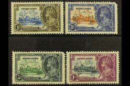 1935 Silver Jubilee Set, Perf "Specimen", SG 181s/184s, Fine Mint 3d And 5d Short Corner Perfs. (4 Stamps) For... - Sierra Leona (...-1960)