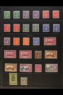1938-48 KGVI Definitives Complete Set, SG 128/41, Including All The SG Listed Perfs/shades, Very Fine Mint. (27... - Ste Lucie (...-1978)