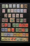 1883-1936 USED COLLECTION Presented On A Stock Page. Includes QV To 1s, A Small KEVII Range & KGV Ranges To... - Ste Lucie (...-1978)