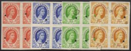 1954-56 Imperf Plate Proof Blocks Of Four ½d, 1d, 2d And 2½d, Mint Or Never Hinged Mint, With... - Rhodésie & Nyasaland (1954-1963)