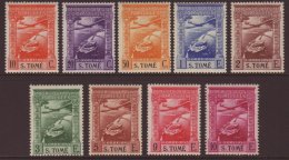 ST TOME E PRINCIPE 1938 "Imperio" Complete Air Set Inscribed "S.TOME", SG 362/370, Never Hinged Mint. (9 Stamps)... - Andere & Zonder Classificatie