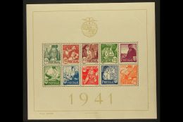 1941 Costumes Mini-sheet, Michel Bl 4, SG MS941a, Never Hinged Mint, Minor Gum Disturbances On The Margin (stamps... - Otros & Sin Clasificación