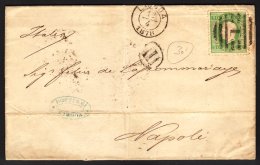 1878 Entire To Italy Bearing 1870 50r Green 'straight Label', Perf 12½, SG 84, Transit & Arrival Marks... - Sonstige & Ohne Zuordnung