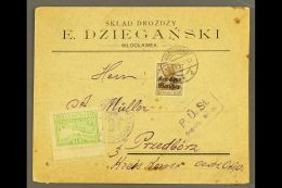 LOCAL TOWN POST PRZEDBORZ 1918 (2 July) Censored Cover Bearing Gen-Gouv Warschau 3pf Stamp Tied By "Warschau" Cds,... - Otros & Sin Clasificación