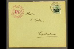 LOCAL TOWN POST CZESTOCHOWA 1916 (5 May) Cover Bearing Russian Poland 5pf Stamp Tied By "Czenstochau" Cds And... - Otros & Sin Clasificación