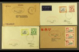 1951-1952 MARITIME COVERS. Four Covers Bearing New Guinea, Papua Or Br Solomon Is Stamps (plus One Stampless... - Papua New Guinea