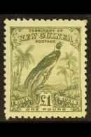 1931 £1 Olive Grey "Raggiana Bird" With Dates, SG 162, Very Fine Mint For More Images, Please Visit... - Papúa Nueva Guinea