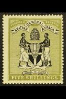 1896 5s Black & Olive, SG 39, Fine Mint For More Images, Please Visit... - Nyassaland (1907-1953)