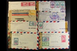 1942-1945 CENSORED COVERS. An Interesting Group Of Commercial Censor Covers Addressed To USA Mostly With Multiple... - Nicaragua