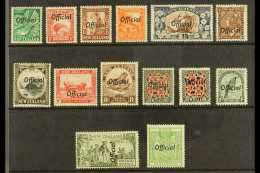 OFFICIALS 1936-61 Overprints, Wmk Mult NZ & Star, Complete Set, SG O120/33, Very Fine Mint, Fresh. (14 Stamps)... - Otros & Sin Clasificación