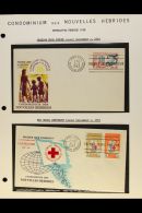 FRENCH 1963-1972 Collection Of All Different Illustrated Unaddressed FIRST DAY COVERS On Leaves, Inc 1963 FFH... - Sonstige & Ohne Zuordnung