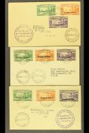 FRENCH 1941 Three Censored Covers Addressed To USA, Each Bearing 1941 5c, 10c & 15c "France Libre" Overprints... - Sonstige & Ohne Zuordnung