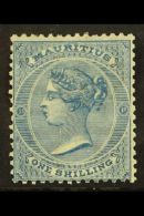 1863-72 1s Blue, SG 69, Fine Mint With Large Part OG For More Images, Please Visit... - Mauricio (...-1967)