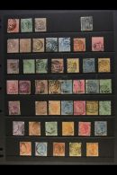 1860-1905 QV USED COLLECTION CAT £1500+ An ALL DIFFERENT Collection Presented On A Pair Of Stock Pages.... - Mauricio (...-1967)