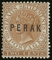 PERAK 1880 - 1881 2c Brown, Wmk CC, Ovptd Type 9, SG 9, Very Fine Mint. For More Images, Please Visit... - Autres & Non Classés
