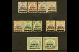 FEDERATED MALAY STATES 1900 MINT SELECTION On A Stock Card. Includes 1900 (on Negri Sembilan) 1c, 2c, 3c, 5c, 10c,... - Autres & Non Classés