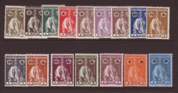 1913-15 Ceres Definitives Complete Set, SG 264/279, Fresh Mint, The 1a Is Without Gum. (16 Stamps) For More... - Other & Unclassified